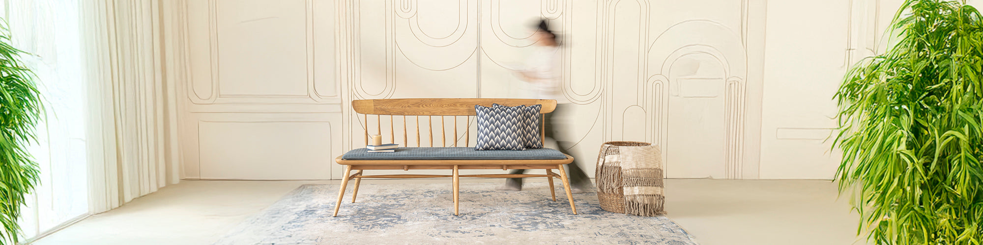 wooden benches, wooden bench for living room, luxury wooden - Alankaram