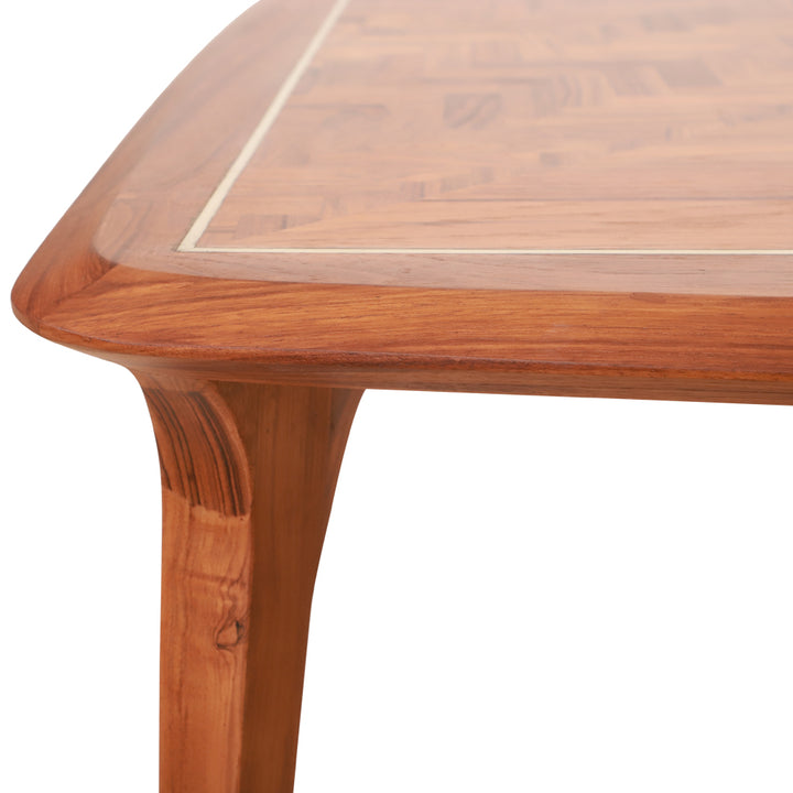Prisma – Teakwood Center Table with Brass - Alankaram