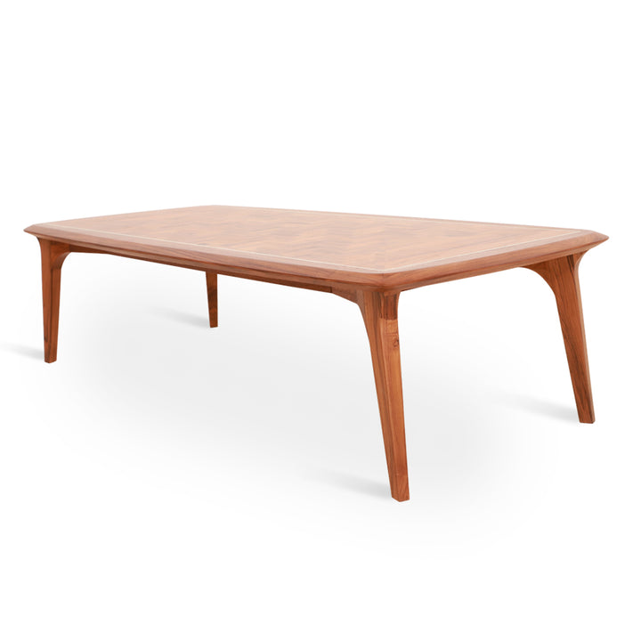 Prisma – Teakwood Center Table with Brass - Alankaram