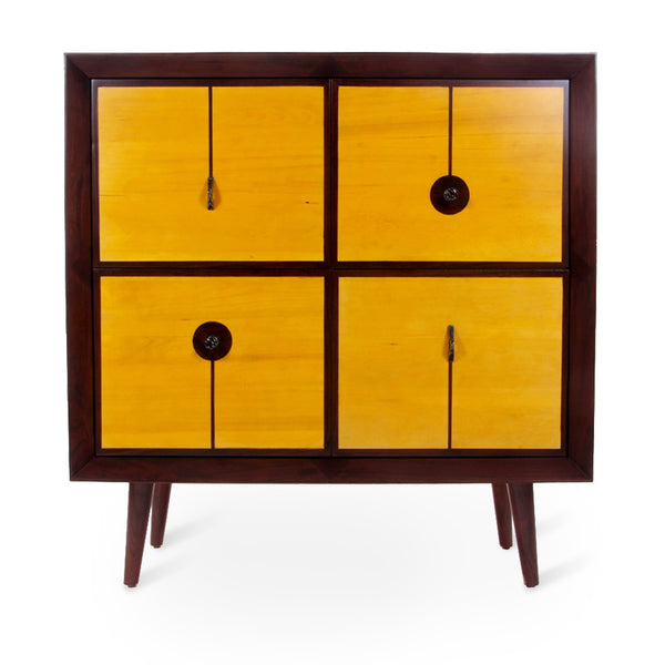 Orden - Teakwood Red Color Chest of Drawers - Alankaram