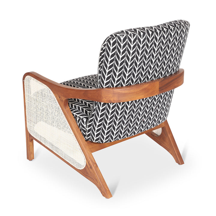 Egri - Teakwood Lounge Chair with Rattan