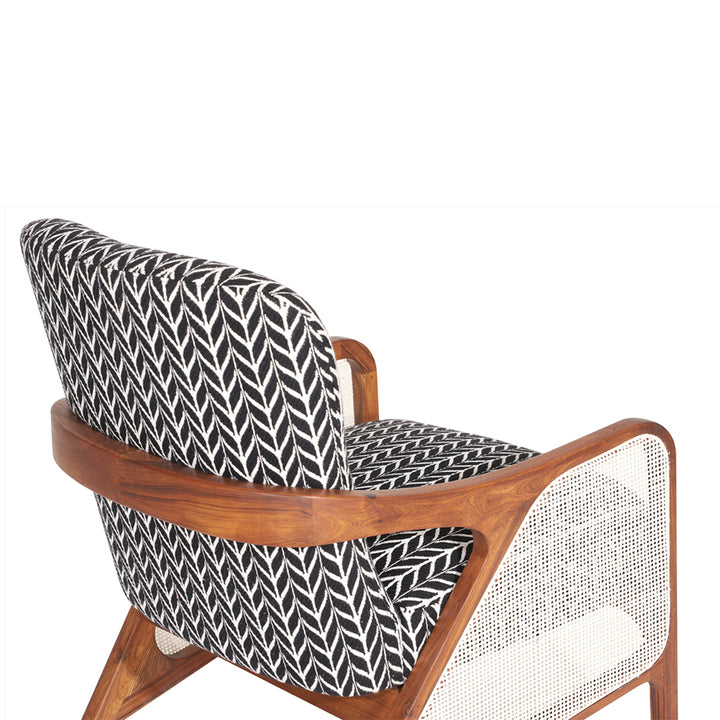 Egri - Teakwood Lounge Chair with Rattan