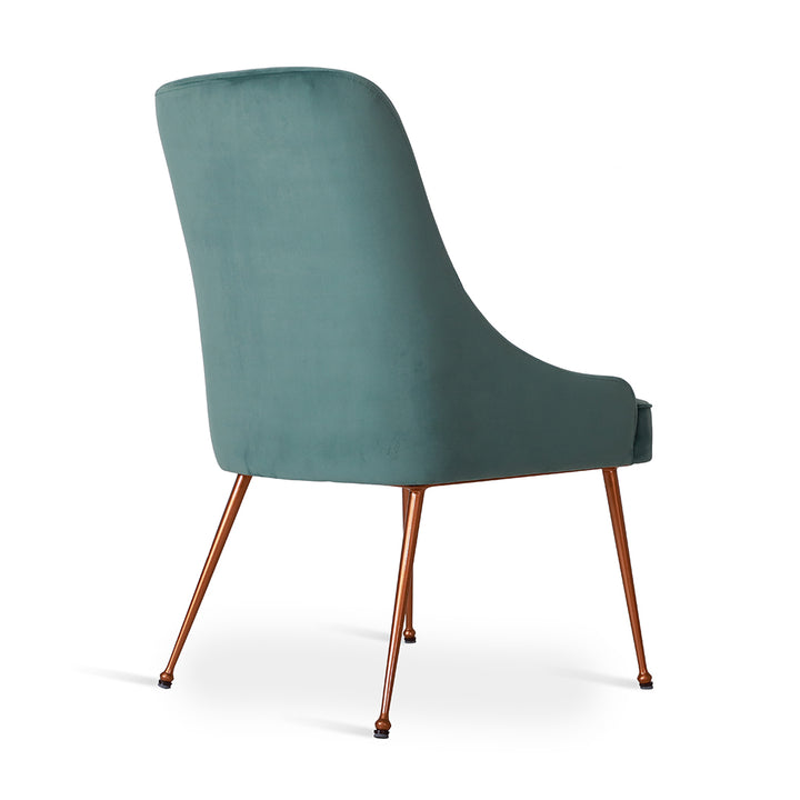 Faraja - Dining Chair with Green Fabric