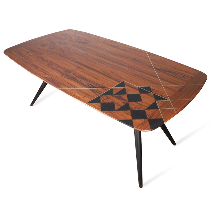 Fusi - Solidwood Dining Table with Teakwood Top