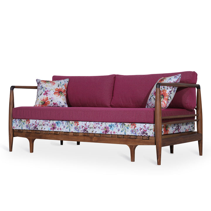 Ikili - Teakwood Three Seater Sofa Cum Bed