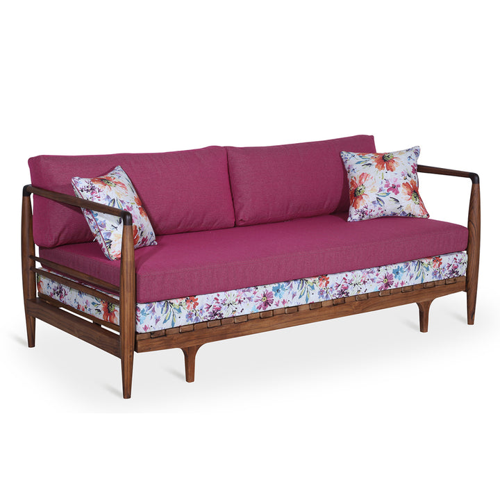 Ikili - Teakwood Three Seater Sofa Cum Bed