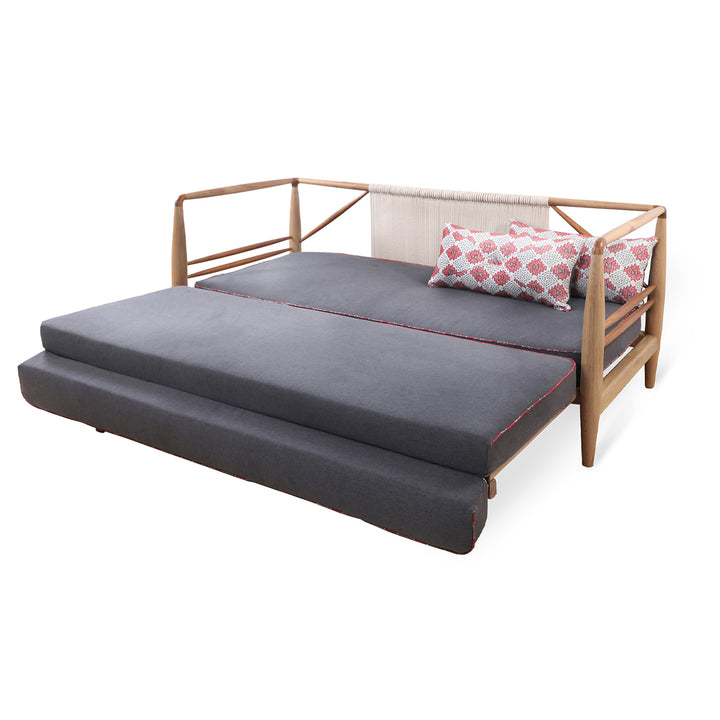 Ikili - Solidwood Three Seater Sofa Cum Bed