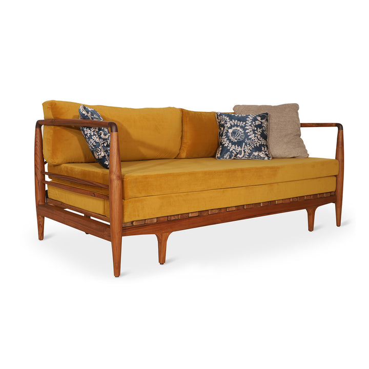 Ikili - Teakwood Three Seater Sofa Cum Bed