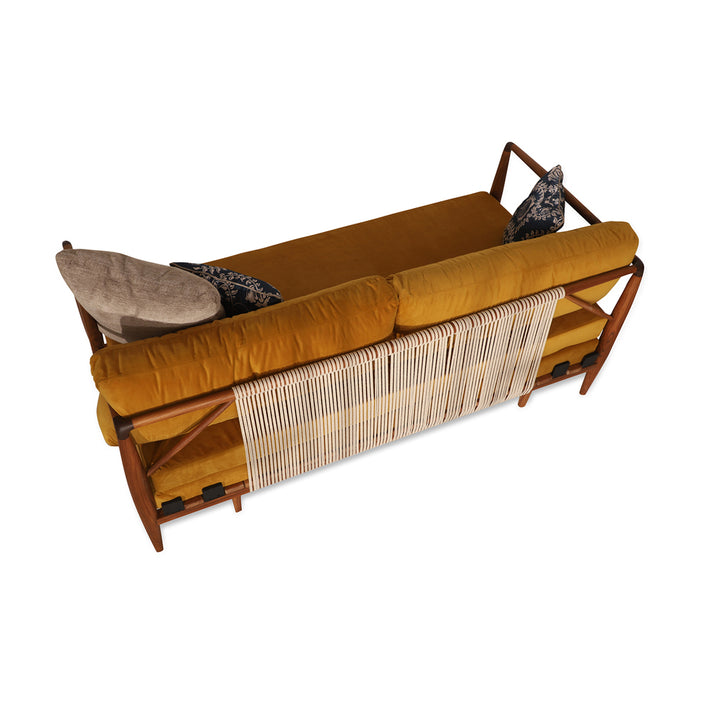 Ikili - Teakwood Three Seater Sofa Cum Bed
