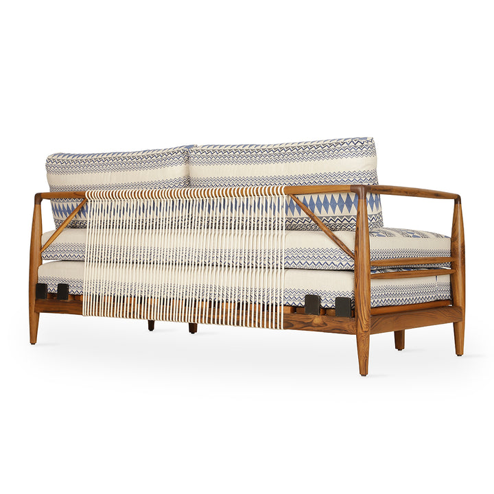 Ikili - Teakwood Two Seater Sofa Cum Bed