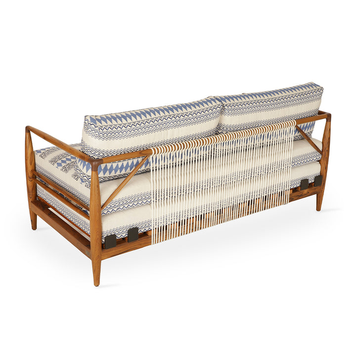 Ikili - Teakwood Two Seater Sofa Cum Bed