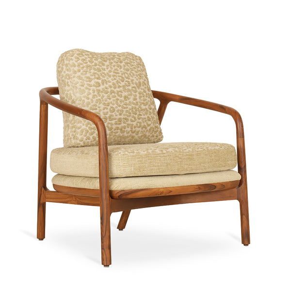 Nofo - Teak Lounge Chair, Olive Green