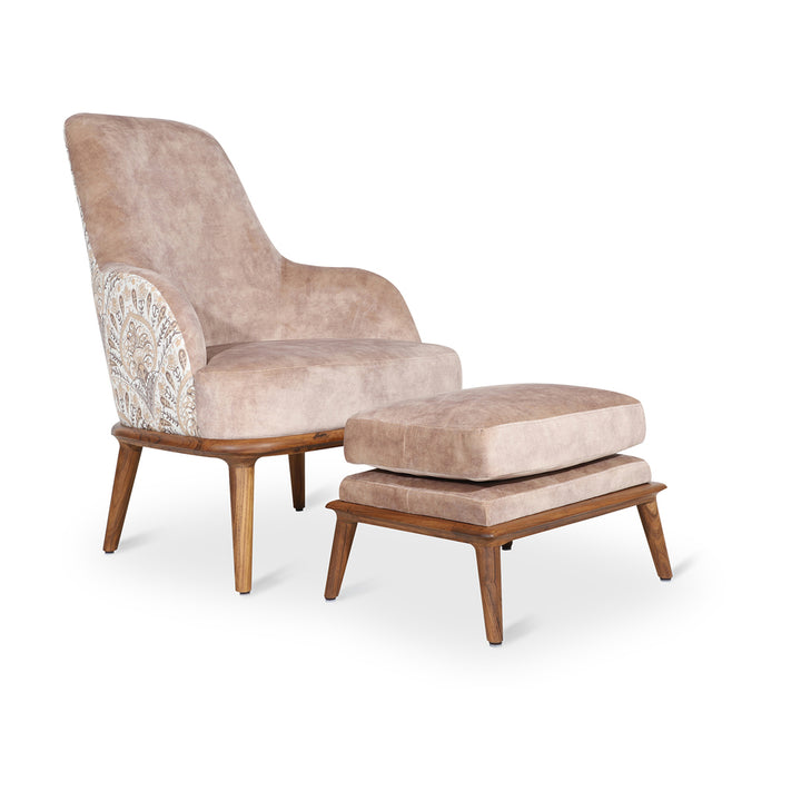 Iyi - Lounge Chair with Beige Fabric