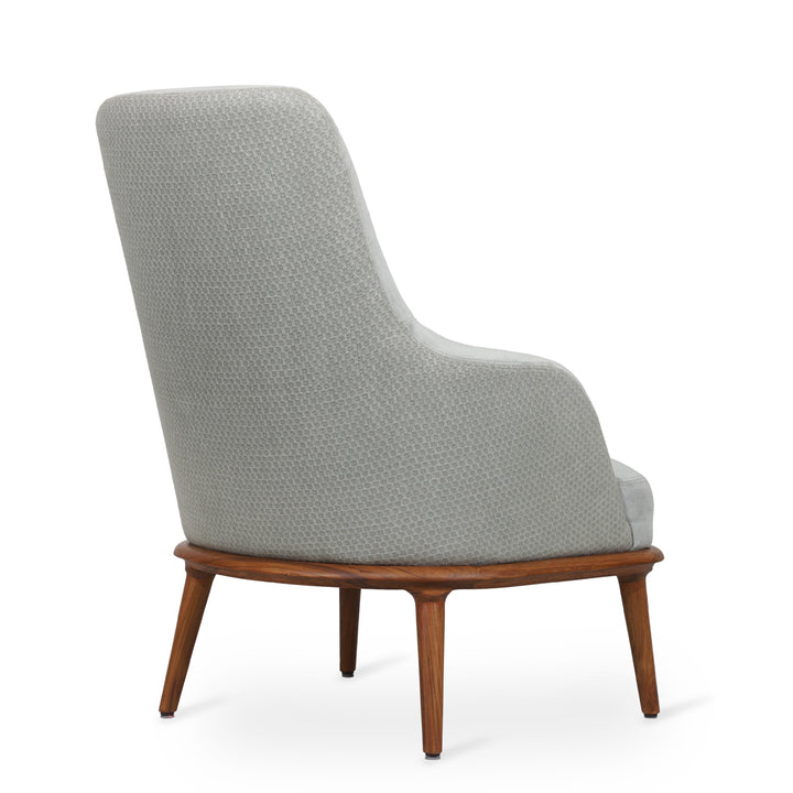 Iyi - Lounge Chair with Ligh Blue Fabric