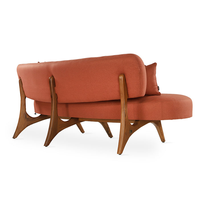 Kopiko - Three Seater Teakwood Curved Sofa