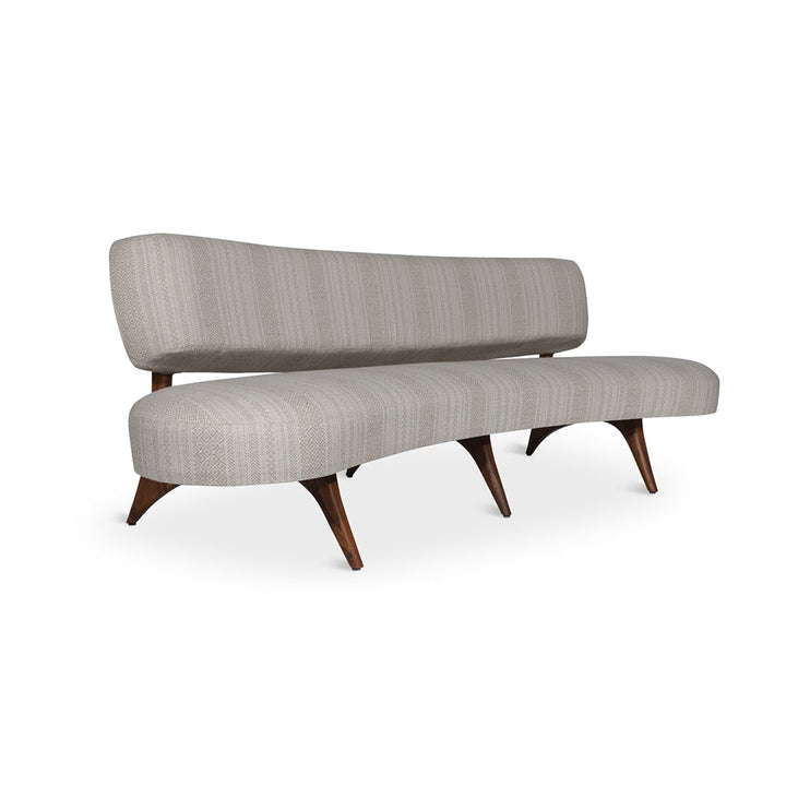 Kopiko - Three Seater Teakwood Curved Sofa