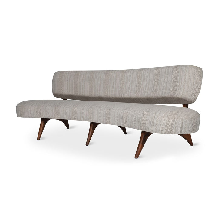 Kopiko - Three Seater Teakwood Curved Sofa