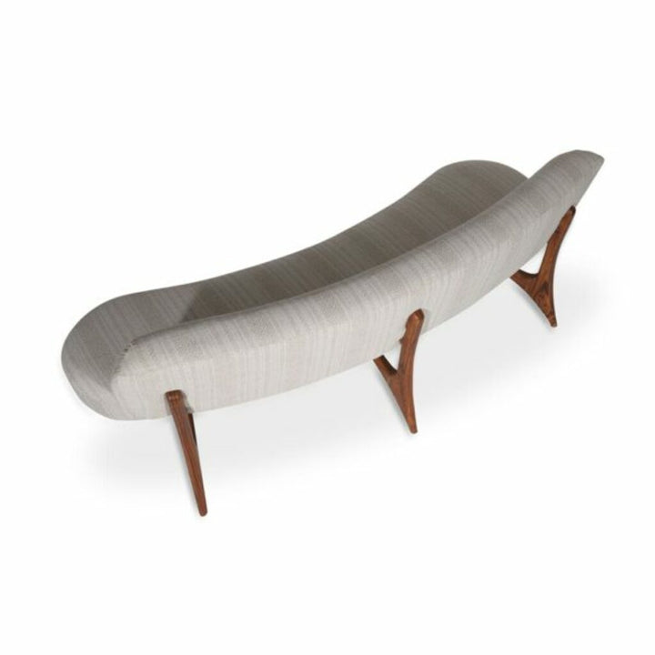 Kopiko - Three Seater Teakwood Curved Sofa