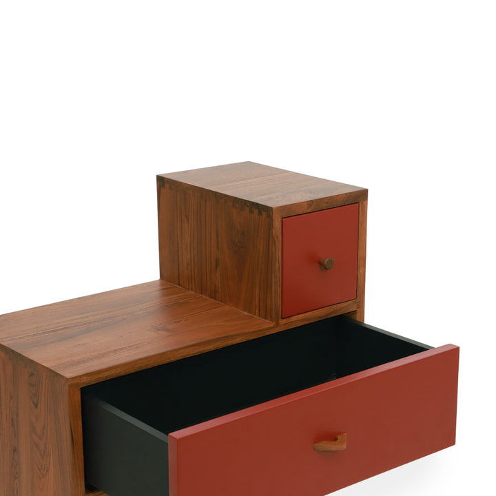 Kvadratna - Teakwood Storage Table