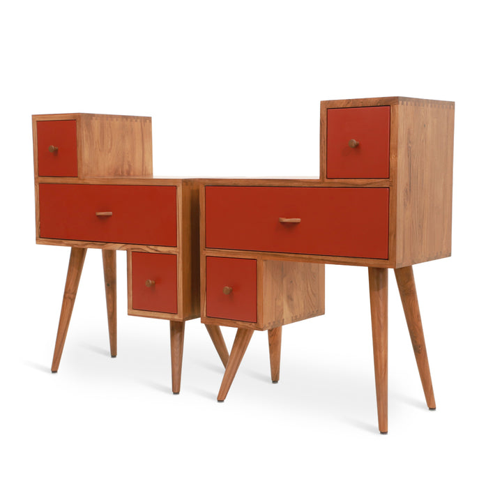 Kvadratna - Teakwood Storage Table