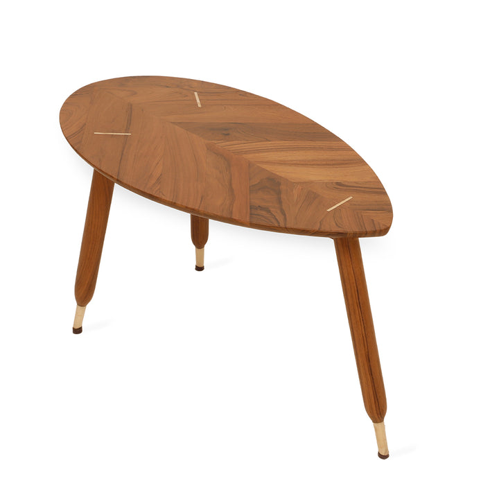 Kridlo – Teakwood Table with Brass - Alankaram