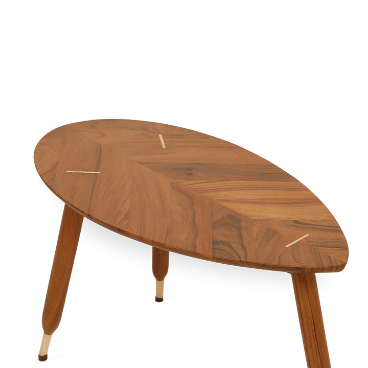 Kridlo – Teakwood Table with Brass - Alankaram