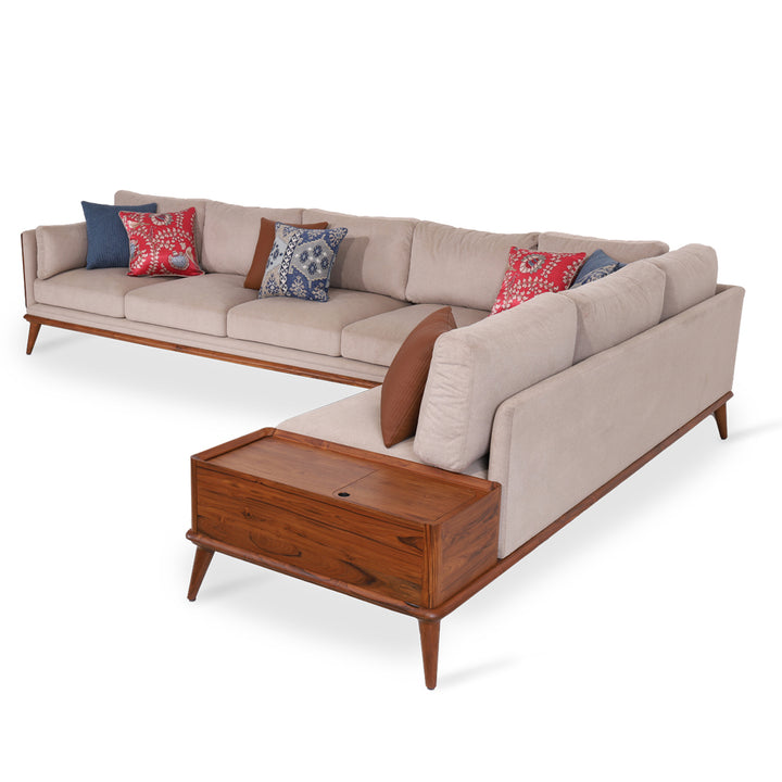 Mysig - Teakwood Seven Seater Sofa