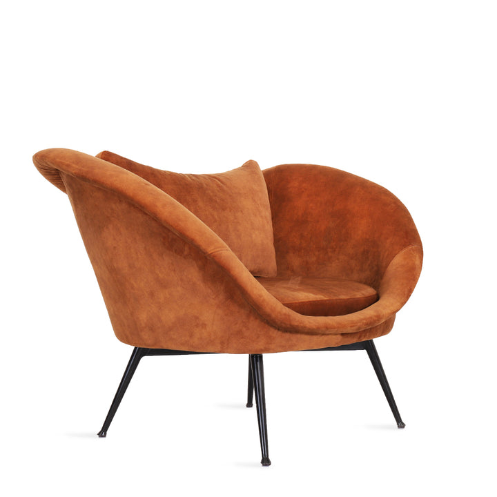 Paligo - Lounge Chair with Red Fabric