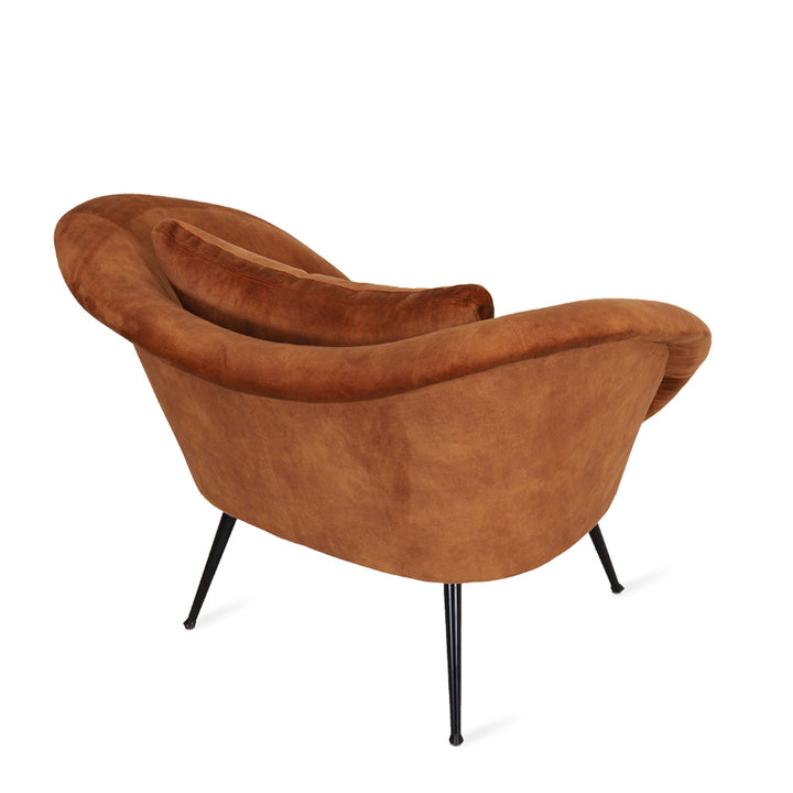 Paligo - Lounge Chair with Red Fabric