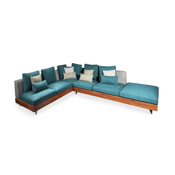 Parlak - Six Seater Teakwood Sofa