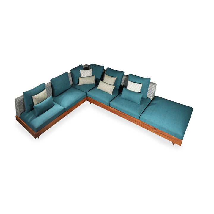 Parlak - Six Seater Teakwood Sofa