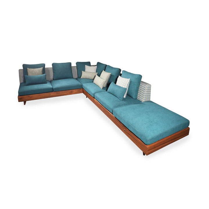 Parlak - Six Seater Teakwood Sofa