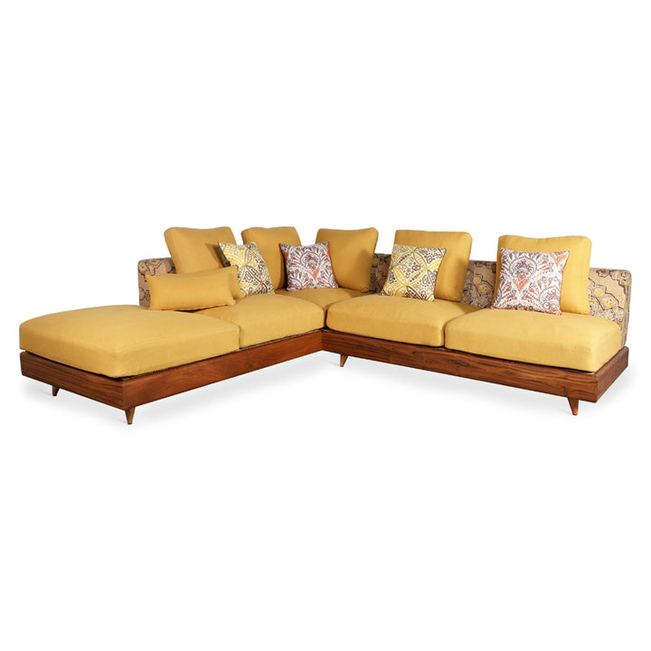 Parlak - Five Seater Teakwood Sofa