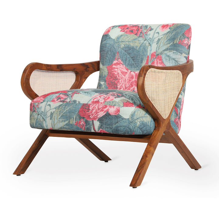 Patahi - Lounge Chair With Rattan Back