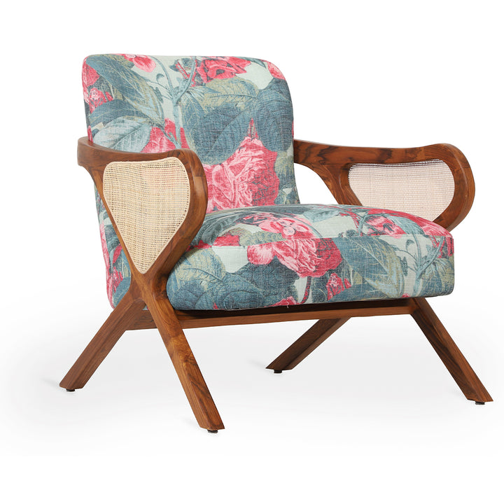 Patahi - Lounge Chair With Rattan Back