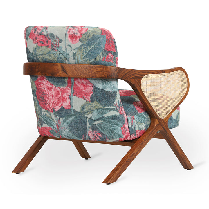 Patahi - Lounge Chair With Rattan Back