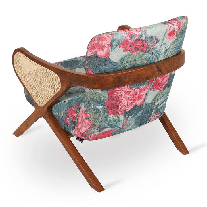 Patahi - Lounge Chair With Rattan Back