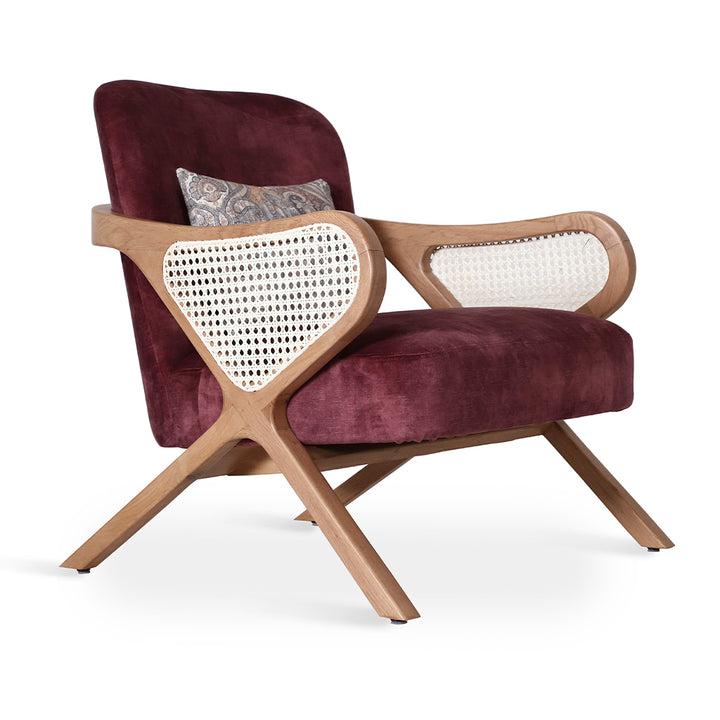 Patahi - Lounge Chair With Rattan Back