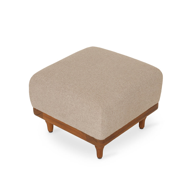 Pakhi - Square Size Pouffe with Grey Fabric