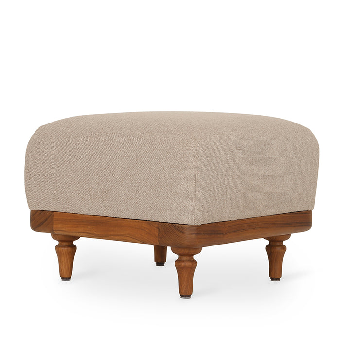 Pakhi - Square Size Pouffe with Grey Fabric