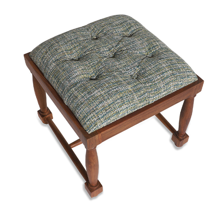 Konfor - Teakwood Square Ottoman