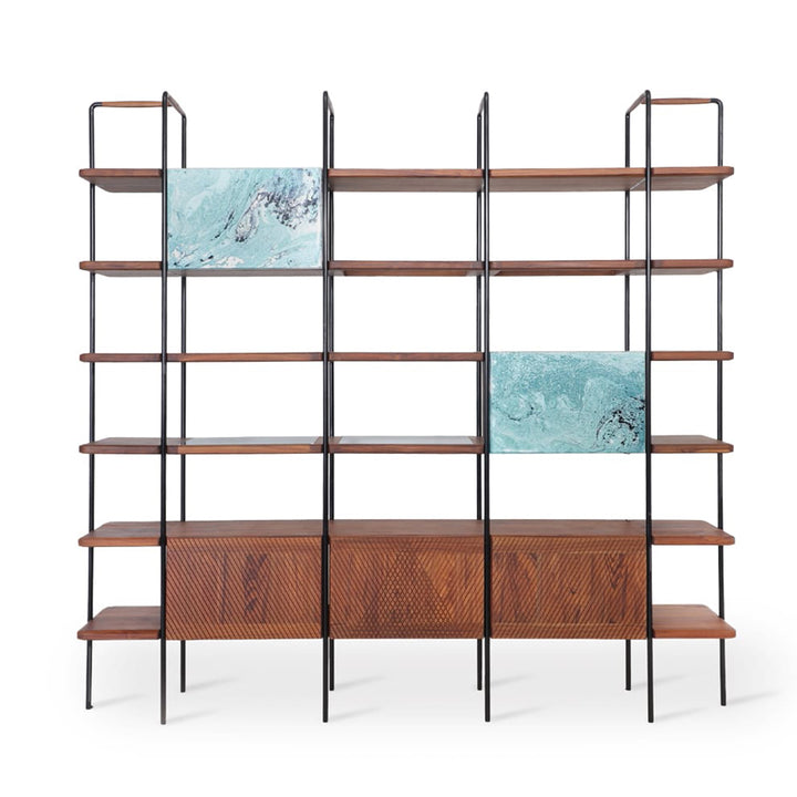 Refu – Metal Decorative Unit with Abstract Art - Alankaram