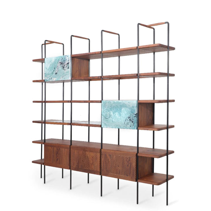Refu – Metal Decorative Unit with Abstract Art - Alankaram
