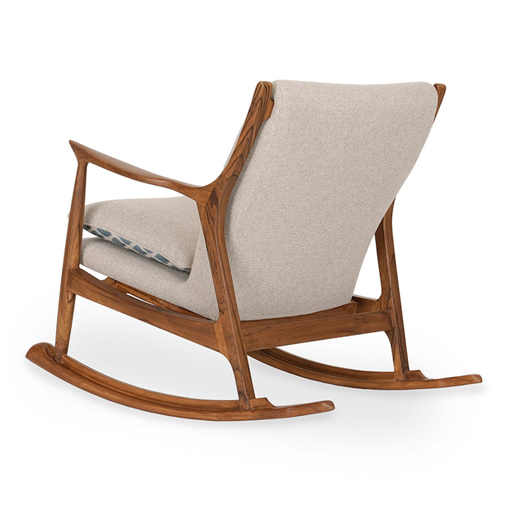 Ruru - Lounge Chair with Grey Fabric