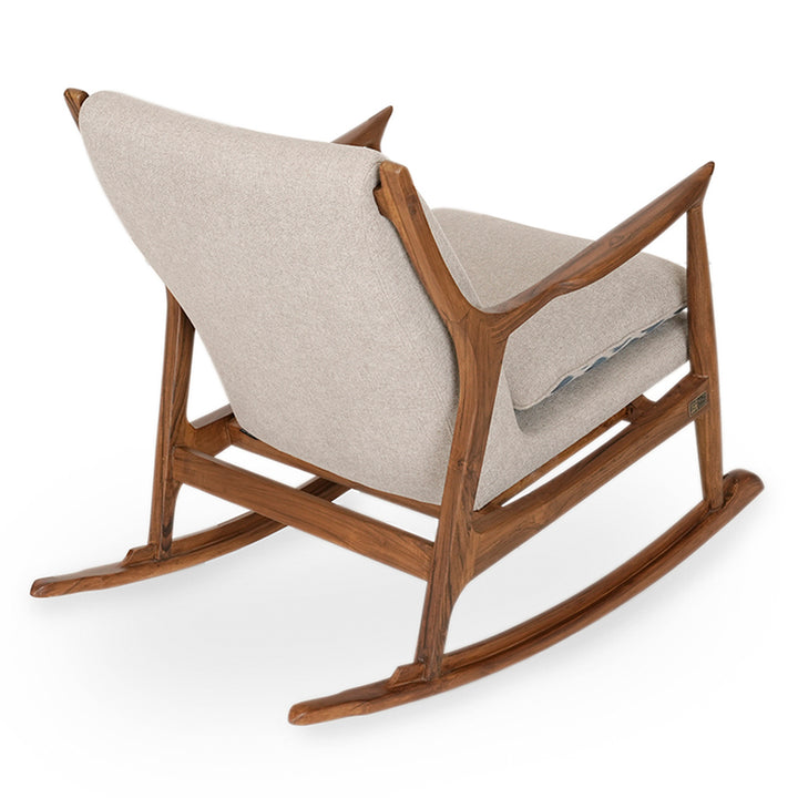 Ruru - Lounge Chair with Grey Fabric
