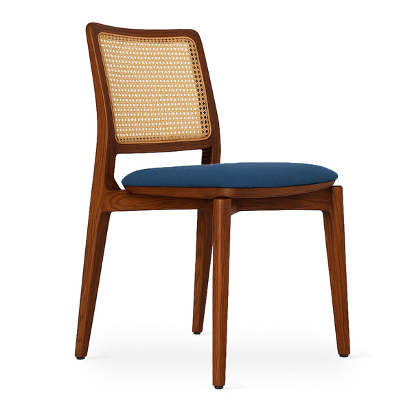 Seren - Teak Dining Chair, Upholstered Seat