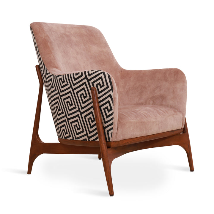 Syva - Lounge Chair with Caramel Beige Color