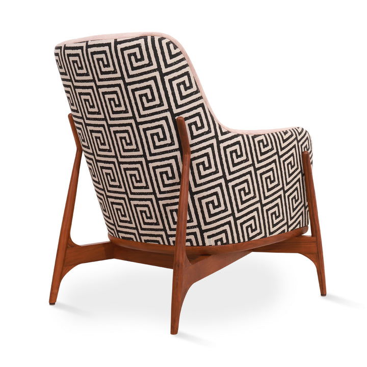 Syva - Lounge Chair with Caramel Beige Color