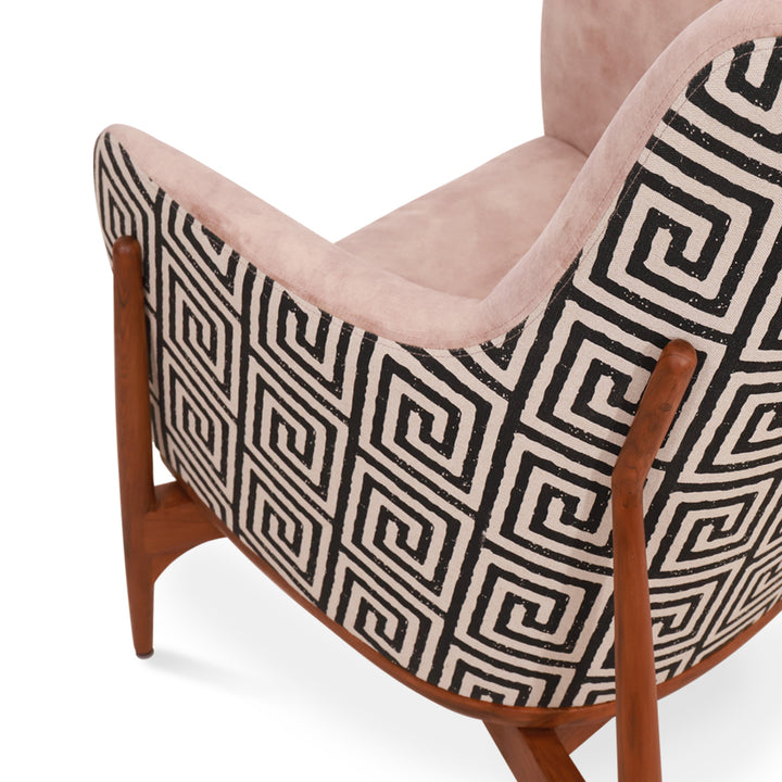 Syva - Lounge Chair with Caramel Beige Color