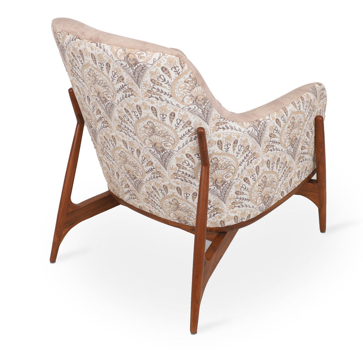 Syva - Lounge Chair with Caramel Beige Color